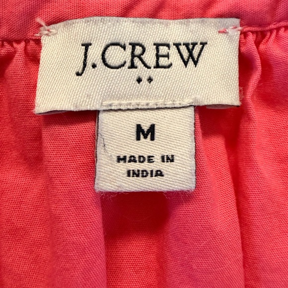 J. Crew Cotton Poplin Tiered Ruffle Mini Dress - Medium - Picture 4 of 4